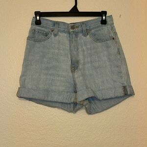BDG Urban Outfitters High Rise High Waist Mom Jean Shorts Denim Cuffed Size 27